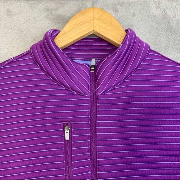 Peter Millar Women’s Quilted Golf Performance Purple Jacket. Size Medium. - Picture 6 of 6